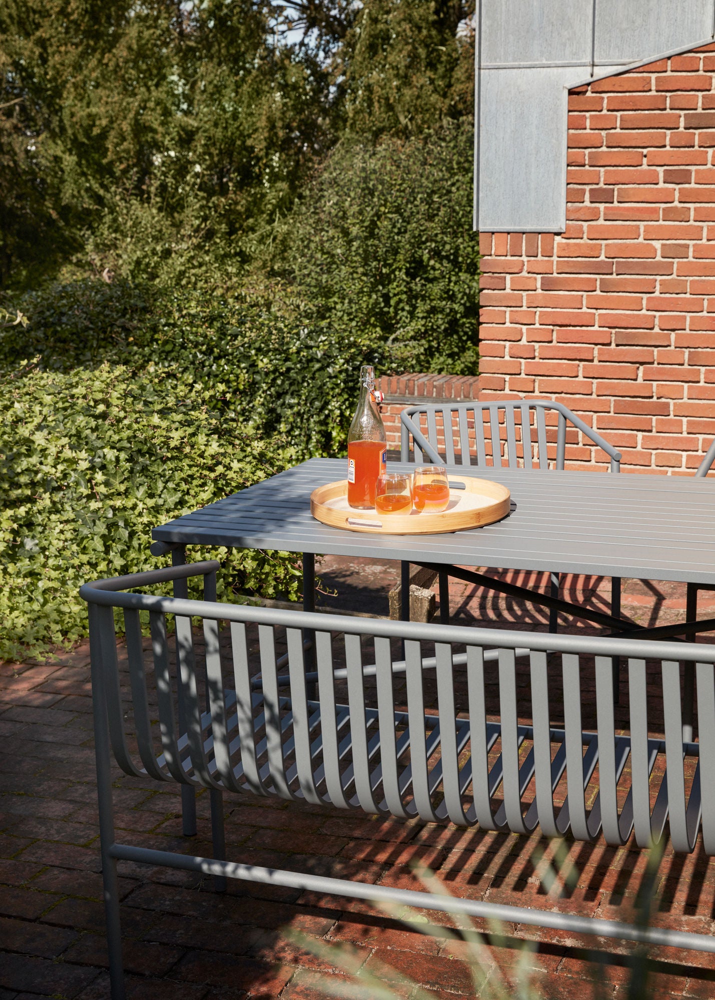 Canvas Tabletts Runde Naturfarben (2er Set)