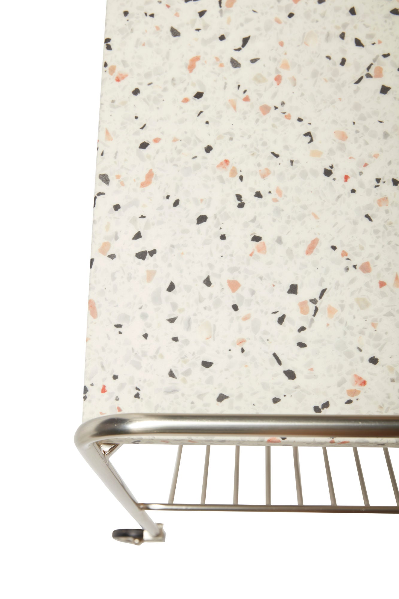 Wave Servierwagen Terrazzo/Nickel