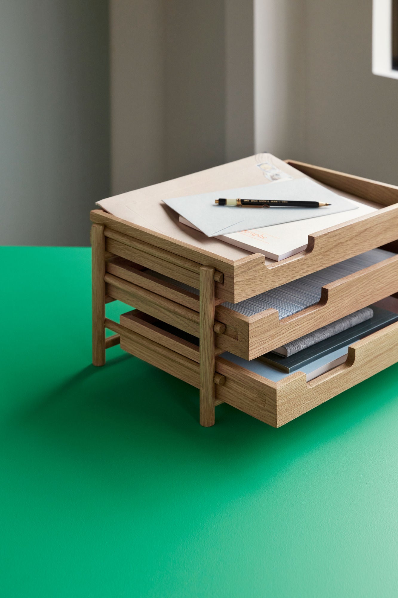 Note Briefschublade Naturfarben