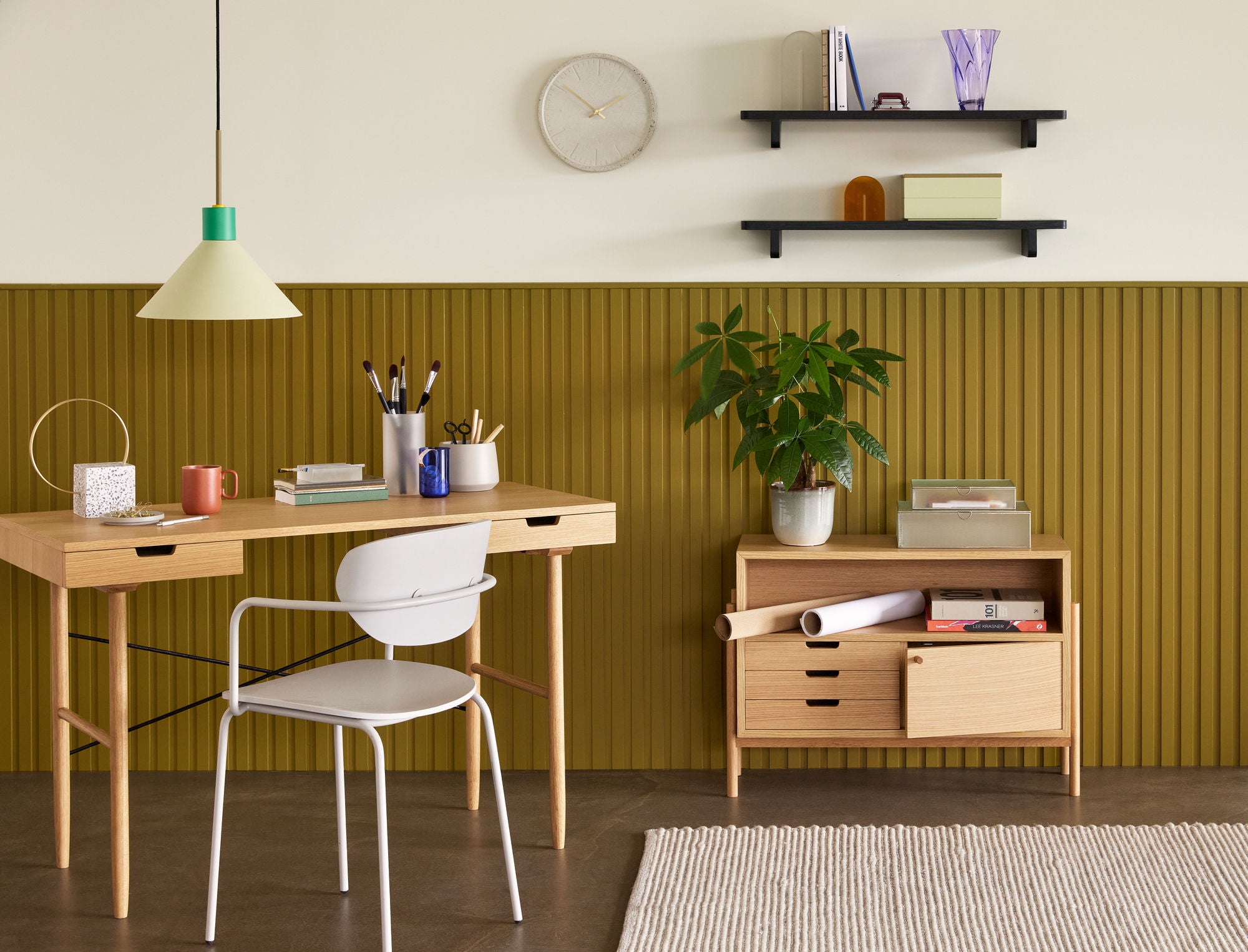 Studio Schreibtisch Naturfarben