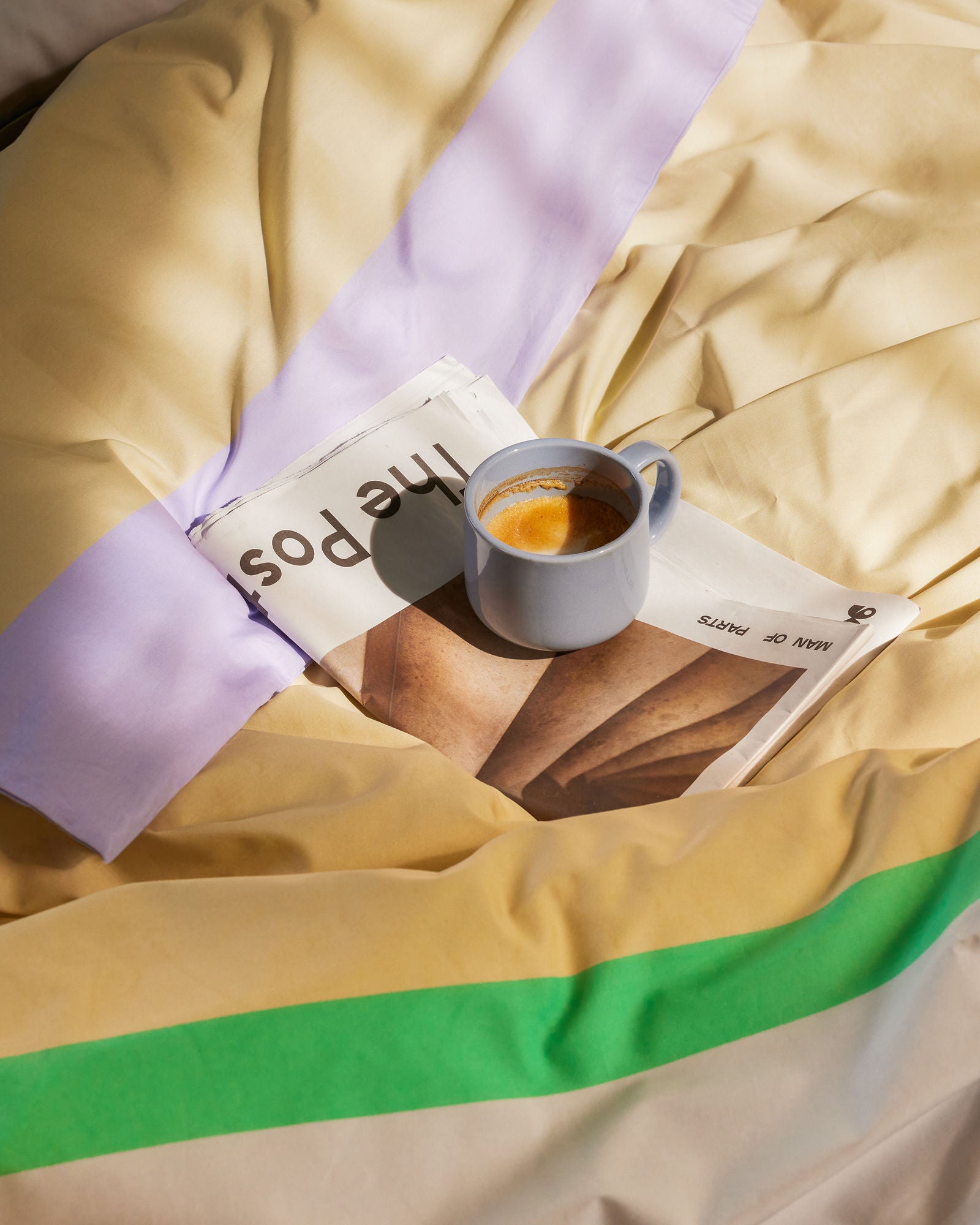 Block Bettwäsche 60/220 Beige/ Multifarben