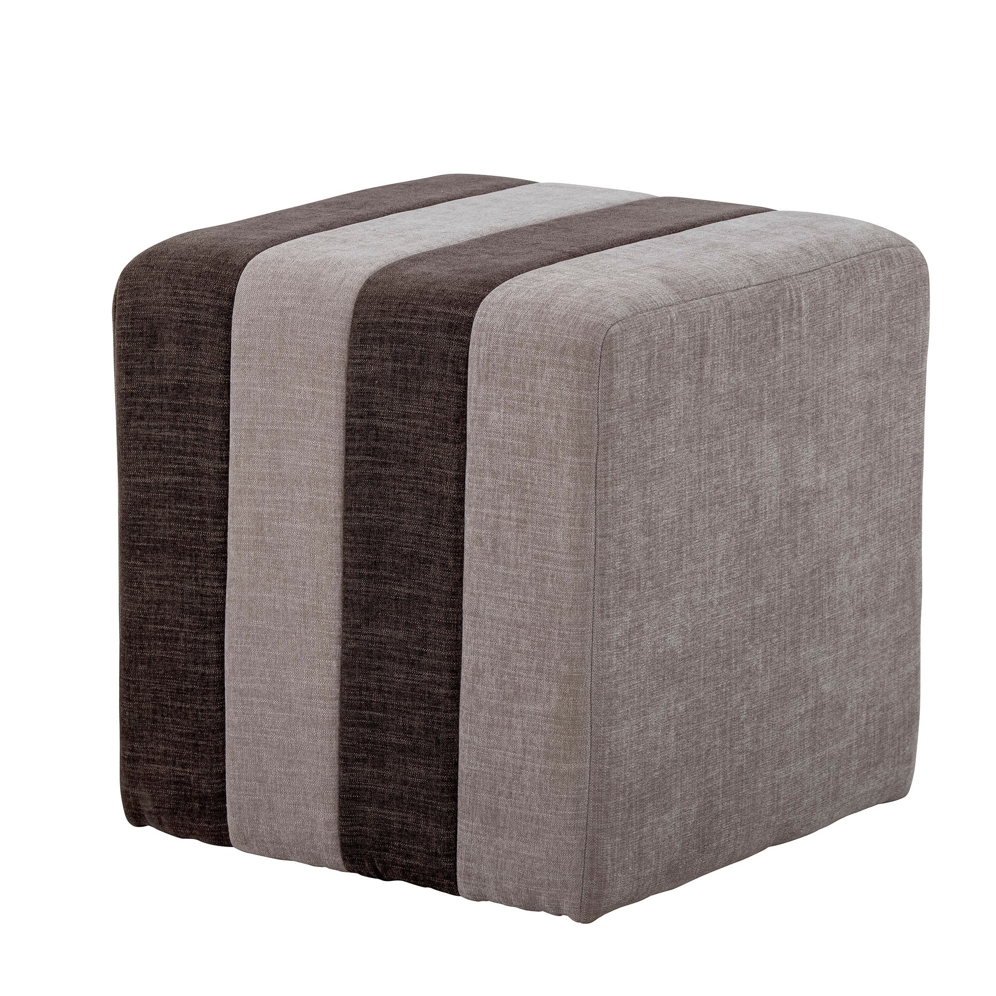 Flint Pouf Vielseitiger Hocker Oder Kleiner Tisch Braun Polyester