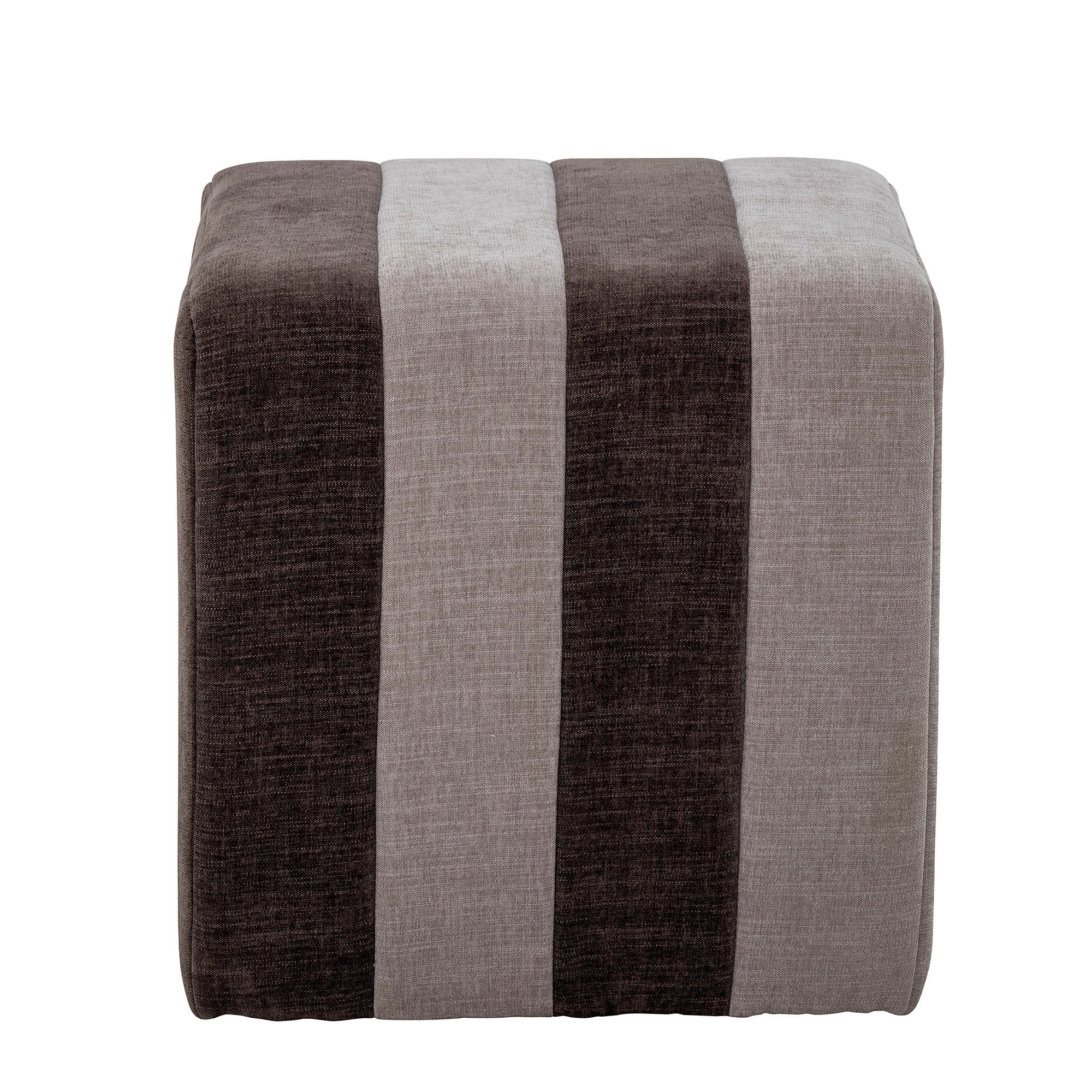 Flint Pouf Vielseitiger Hocker Oder Kleiner Tisch Braun Polyester