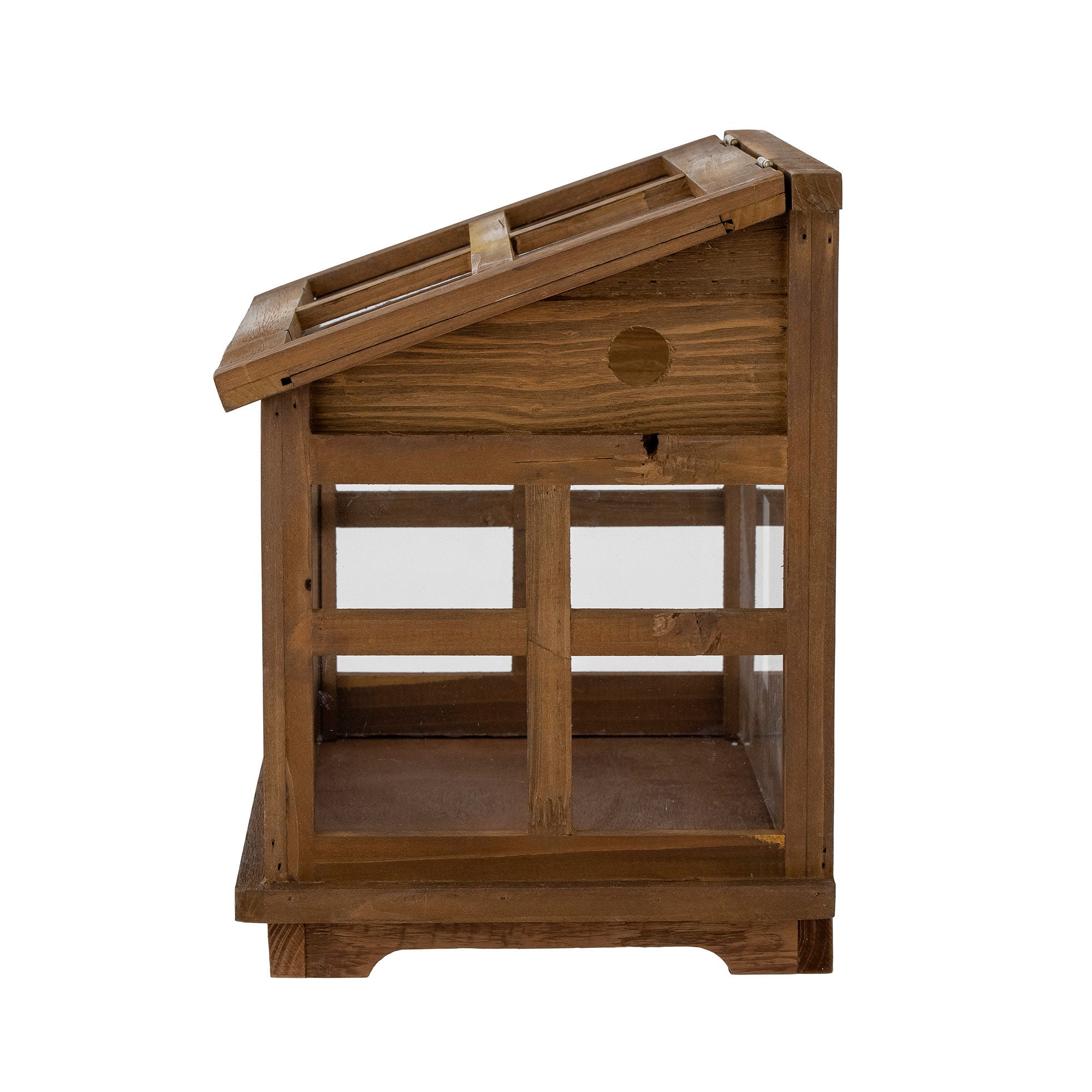 Marti Display-Kasten Elegante Glasvitrine Aus Tannenholz für Dekoration