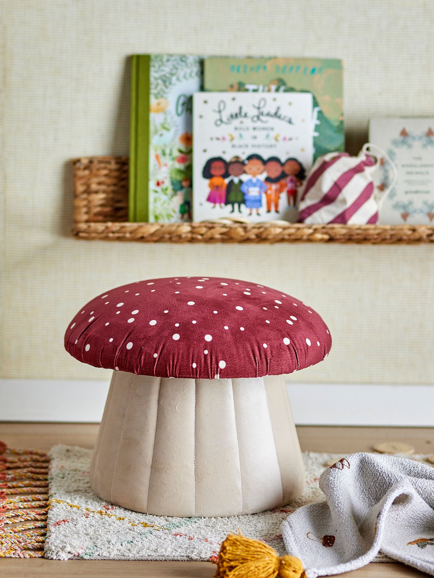 Lue Pouf, Rot, Polyester