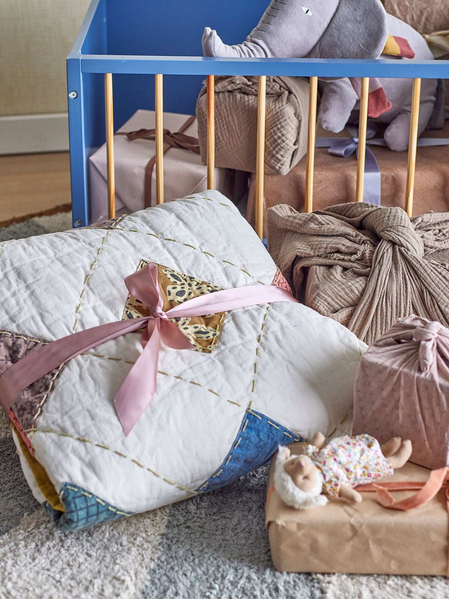 Melua Quilt, Natur, Baumwolle