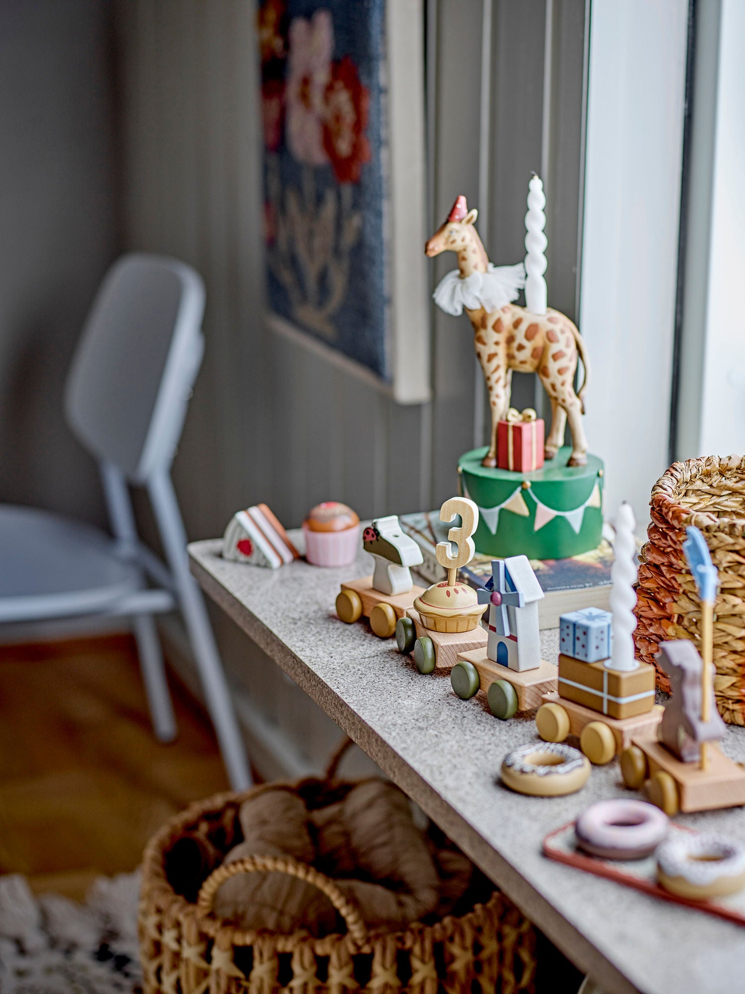 Kerzenhalter Flor Giraffe – Kinderzimmer Deko & Geschenkidee