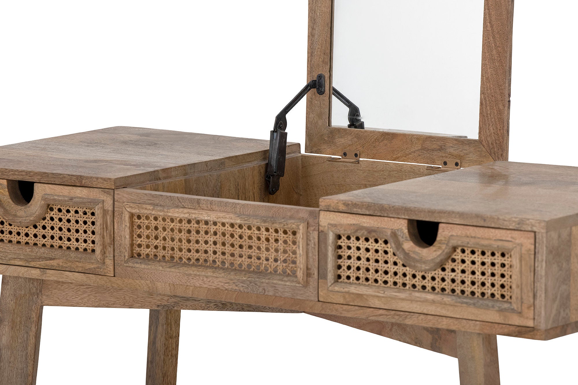 Perth Konsolentisch Natur Mango mit 2in1 Funktion Stilvoller Mittelpunkt