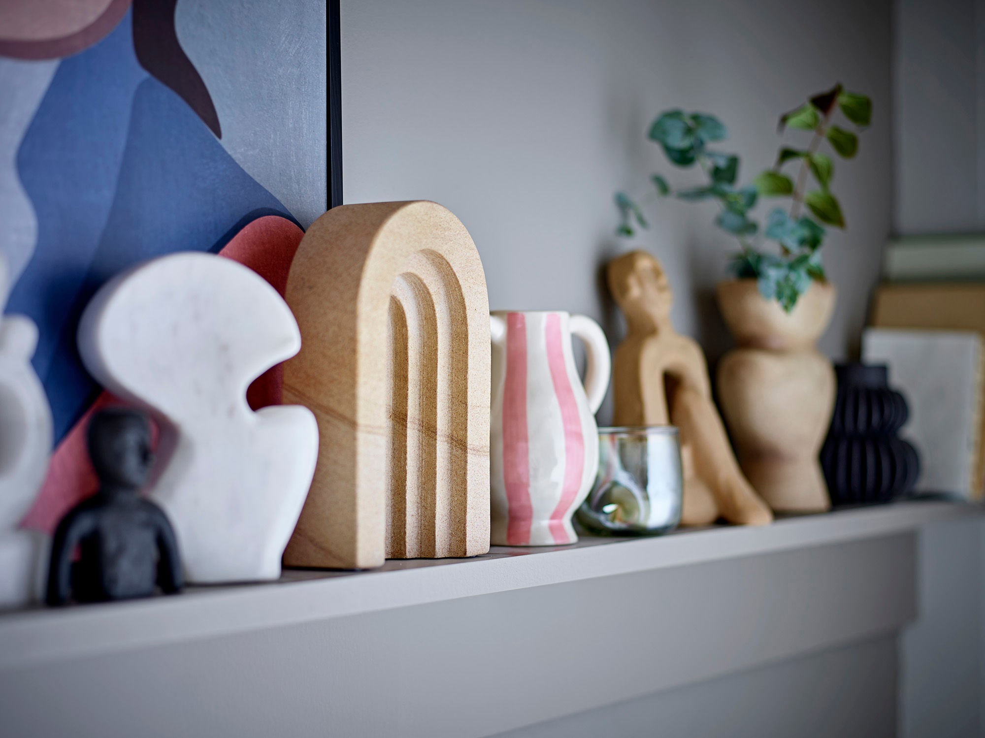 Cristel Deko-Vase Terrakotta Natur für Trockenblumen Geeignet für Gemütliche Wohnakzente