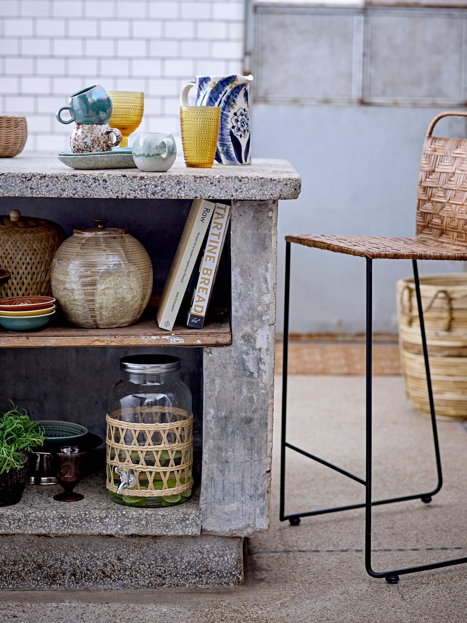 Manna Glasgefäß Klar mit Schraubdeckel und Zapfhahn für Stilvolles Ausschenken