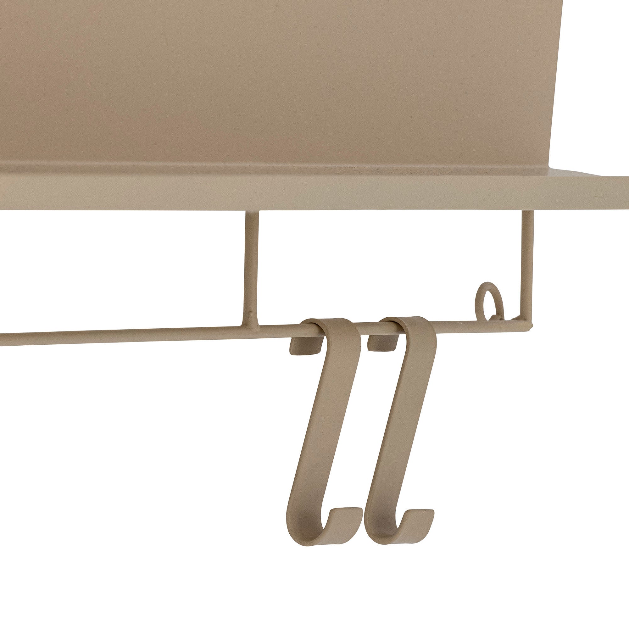 Osca Regal Natur Metall Robustes Eisenregal mit Ablagen und Haken