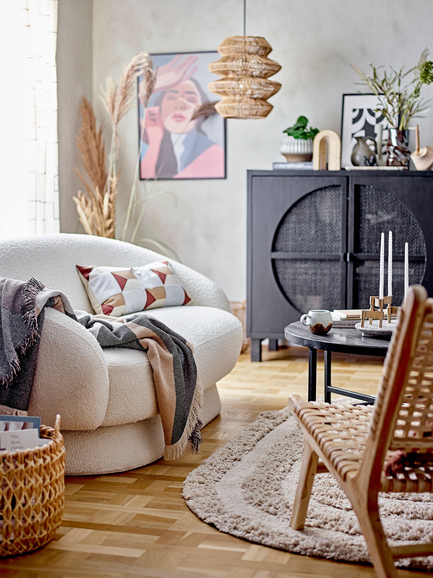 Ted Sofa Weiß Polyester Niedrige Rückenlehne Luftige Raumwirkung