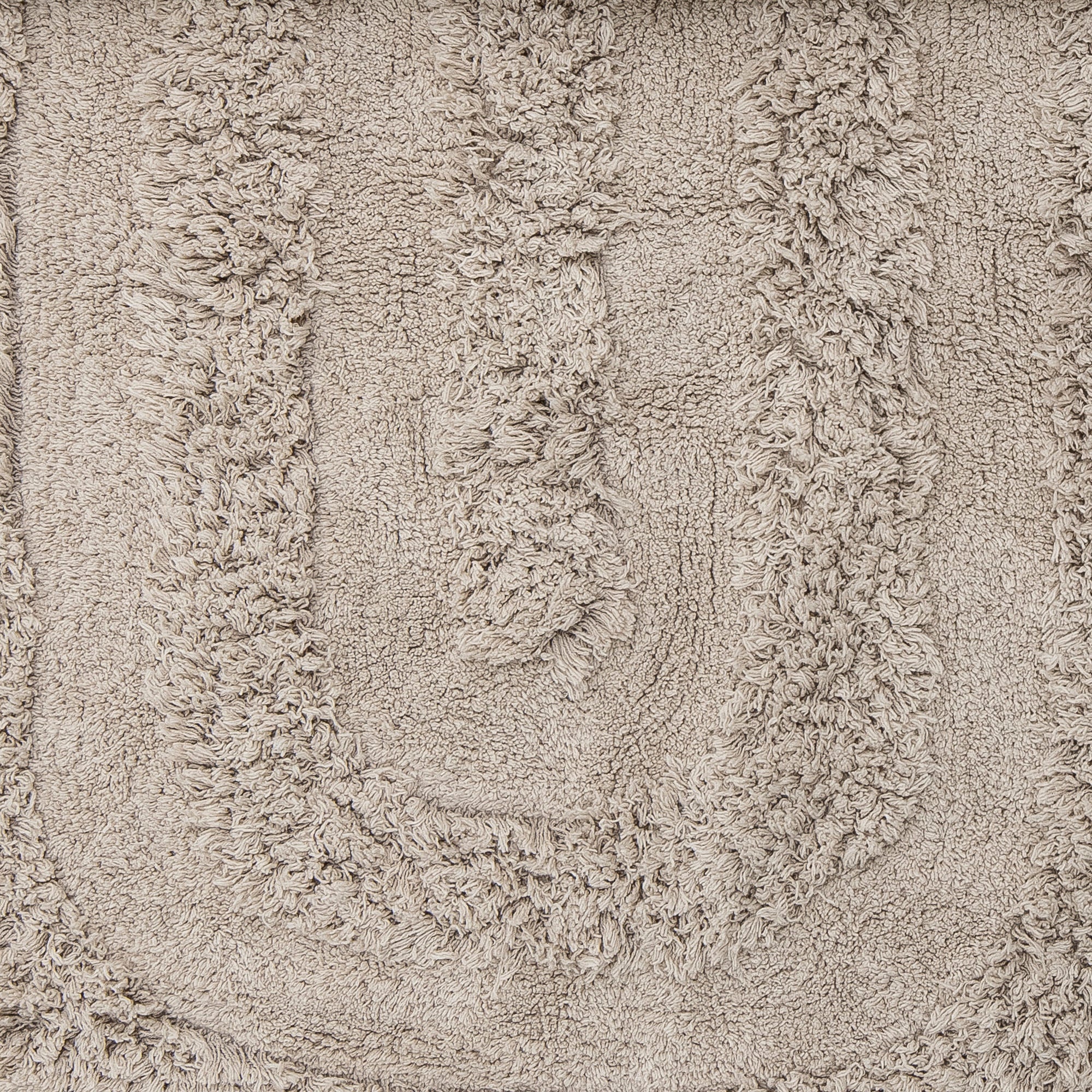 Turi Baumwollteppich Natur Weiche Oberfläche Oval Form Ruhige Grundfläche