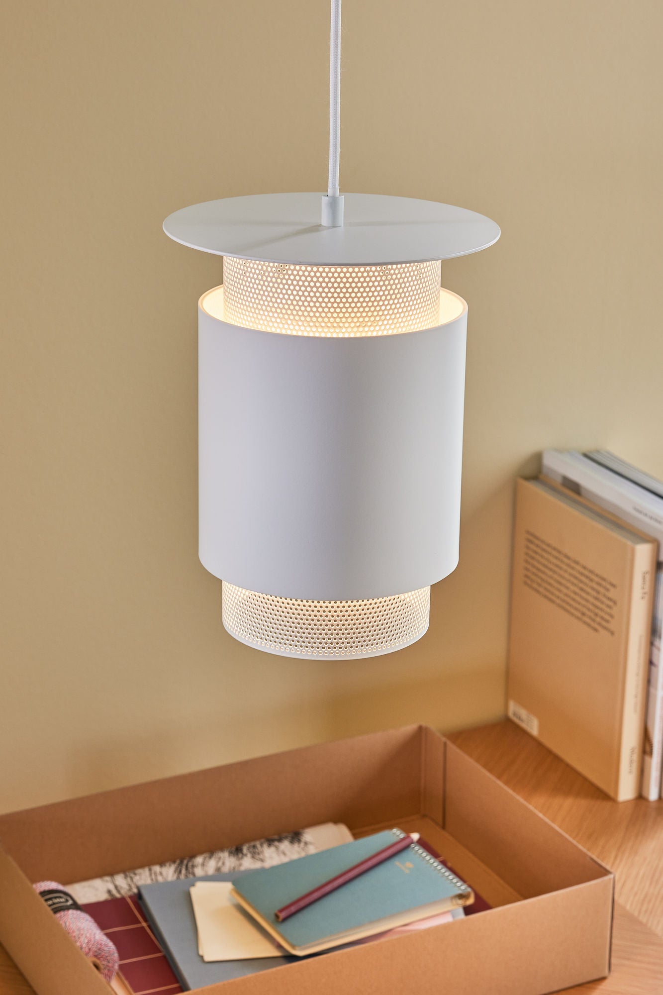 Edge Hängelampe Weiß