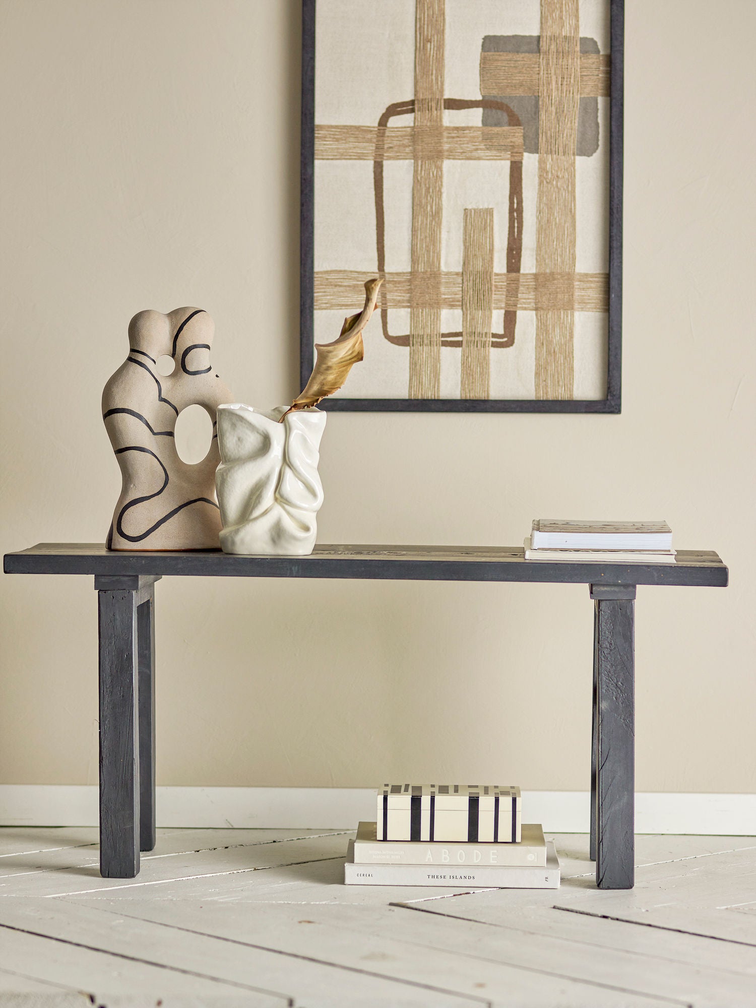 Riber Bank Eingangsbank Aus Recyceltem Holz mit Warmem Charme