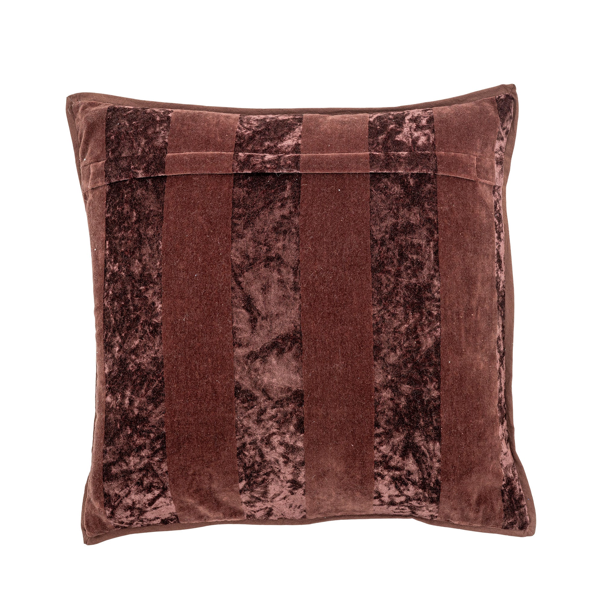 Kosar Kissen Braun Baumwolle Streifen Samt Leinwand Eleganz und Komfort