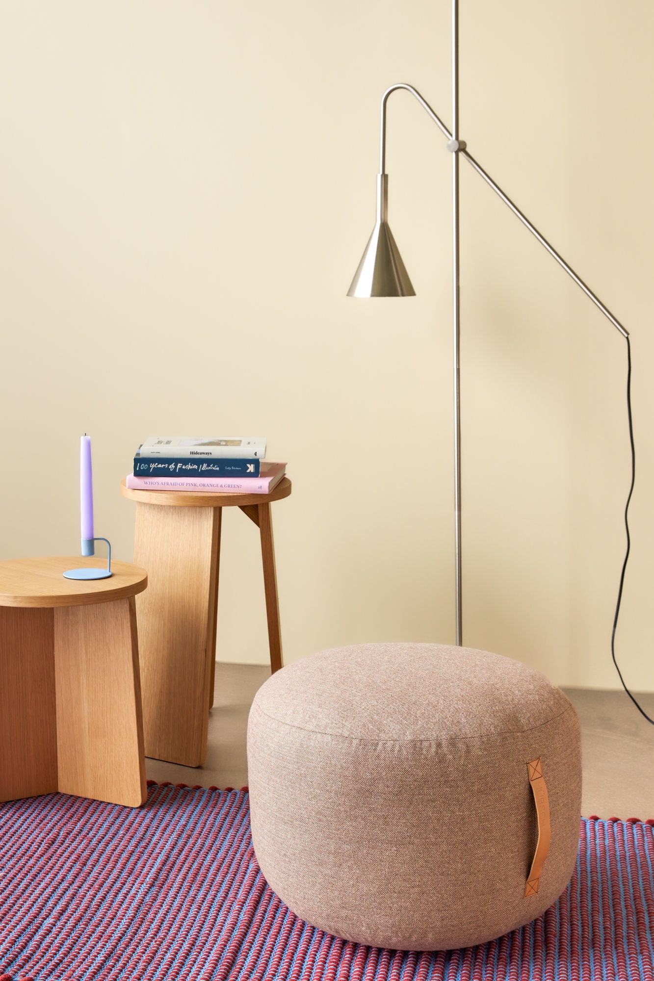 Split Hocker Naturfarben