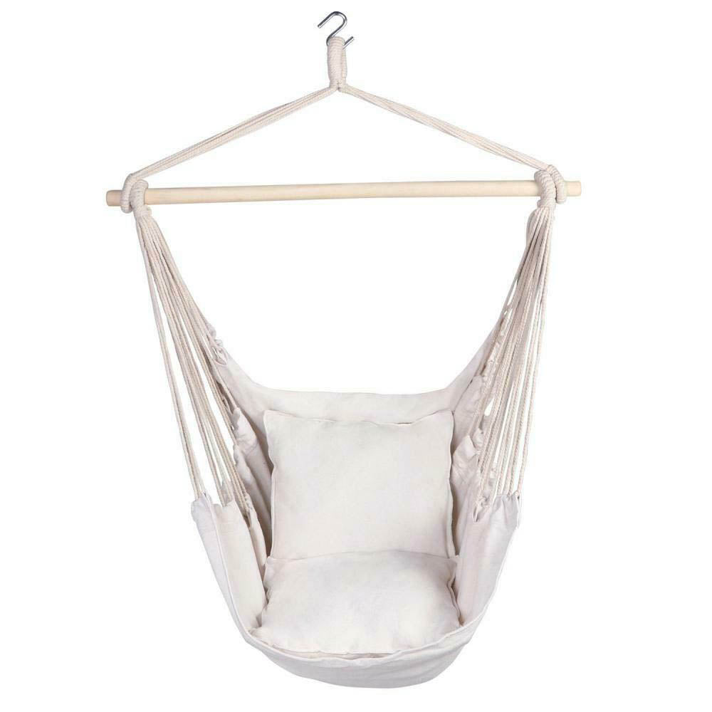 Hanging chair with cushion - off-white-1